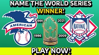 Guess the World Series Winner Quiz [upl. by Asylem]