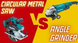 Which is faster Steel cutting circular saw VS angle grinder [upl. by Nauqyt906]