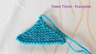 Tuto Tricot Comment apprendre à réaliser des diminutions pour un châle amp un chèche amp un poncho [upl. by Linis]