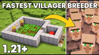 Minecraft Easiest Villager Breeder in 121Tutorial [upl. by Akirahc]