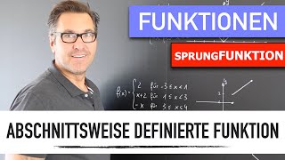 Abschnittsweise definierte Funktionen  Treppenfunktion  Sprungfunktion  hybride Funktion [upl. by Zednanref]