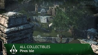 Assassins Creed 4 Black Flag  Pinos Isle Minor Locations All collectibles [upl. by Onailil]