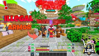 How I Got This Most ILLEGAL ARMOR In This LORDMC MINECRAFT Server  LORDMC [upl. by Iy314]