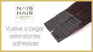 Como quitar extensiones adhesivas y ponerlas de nuevo [upl. by Ylatfen]