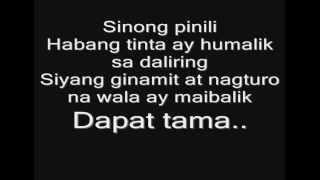 Dapat Tama Gloc9 ft Denise Barbacena Official Lyrics Video HD [upl. by Anieral132]