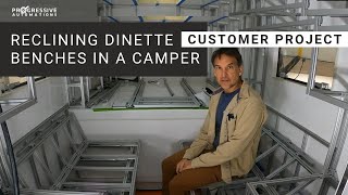 How and Why to Build Reclining Dinette Benches in a Camper  PROGRESSIVE AUTOMATIONS [upl. by Adnohral82]