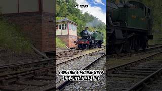 GWR Large Prairie 5199 at Shackerstone on The Battlefield Line steamtrain railway train steam [upl. by Berthoud267]