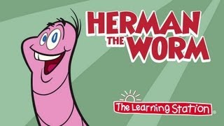 Herman the Worm ♫ Camp Songs for Children ♫ Kids Brain Breaks Songs by The Learning Station [upl. by Nylde]