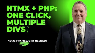 PHP amp HTMX Tutorial MultiDiv Updates with One Click  Simpler Than Vue React or Angular [upl. by Korb552]