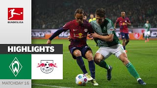 Bremen Fights For 1 Point  SV Werder Bremen  RB Leipzig 11  Highlights  MD 16 – BL 202324 [upl. by Thorvald502]