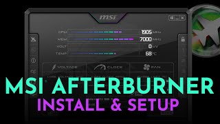 How To Setup MSI Afterburner amp On Screen Display 2021 [upl. by Ardnasak697]