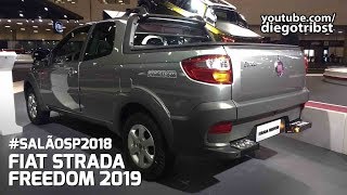 Fiat Strada Freedom 2019 ft Auto Direto  Salão do Automóvel 2018 [upl. by Aistek]