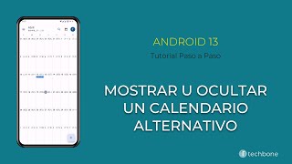 Mostrar u Ocultar un Calendario Alternativo Android 13 [upl. by Hizar]