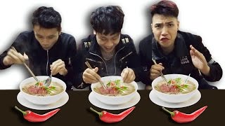 NTN  Thử Thách Ăn Phở Với Ớt Eating Noodle With Chili Challenge [upl. by Decker]