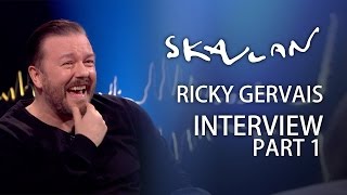 Ricky Gervais  Part 1  SVTNRKSkavlan [upl. by Osnola440]