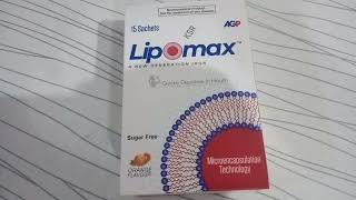 Lipomax sachetA NEW GENERATION this is very good sachet for woman using for iron folic acid [upl. by Gardas]