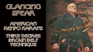 Glancing Spear American Kenpo Karate 3rd Degree Brown Belt [upl. by Berlin823]