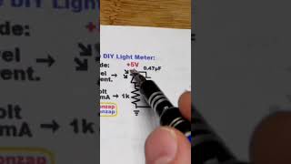 DIY Photodiode Light Intensity Sensor Circuit electronics howto diy [upl. by Maddis]