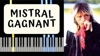 RENAUD  MISTRAL GAGNANT PIANO TUTO [upl. by Ley]