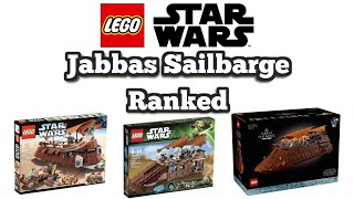 Lego Star Wars Jabbas sail barge’s Ranked [upl. by Potts]