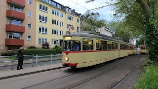 Tram Düsseldorf Rheinbahn Historische Linie zur Museumsnacht 27 April 2024 [upl. by Lach]