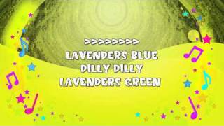 Lavenders Blue Dilly Dilly  Karaoke  Bedtime Song  Cinderella  Nursery Rhyme  KiddieOK [upl. by Aaren]