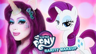 My Little Pony  RARITY Makeup TRANSFORMATION  Charisma Star [upl. by Ylus]