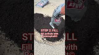 RockAsphalt©  3 Step Pothole Repair Process [upl. by Todhunter]