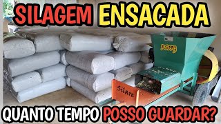 silagem ensacada quantos meses dura inoculantes ensiladeira pp47ensacadora silare rs35g [upl. by Yelsgnik]