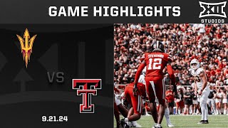 Arizona State vs Texas Tech Highlights  2024 Big 12 Football [upl. by Eahsan244]