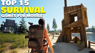 Top 15 Best Survival Games for AndroidiOS in 2024 OfflineOnline [upl. by Aisatsanna698]