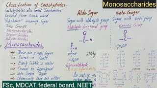 Monosaccharides  monosaccharides class 11  D glucose vs L glucose [upl. by Ellohcin]