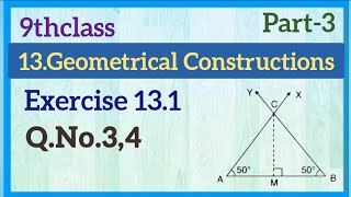 9thClass Geometrical Constructions Exercise 131 QNo34 Maths world makes Smart in telugu [upl. by Gunning]