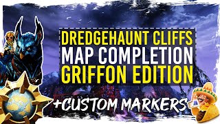 Guild Wars 2  Dredgehaunt Cliffs Map Completion with Custom Markers [upl. by Maiah]