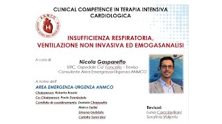 Insufficienza respiratoria ventilazione non invasiva ed emogasanalisi [upl. by Leima]