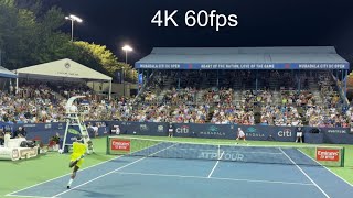 Frances Tiafoe vs Andrey Rublev court level view FULL MATCH [upl. by Nivak]