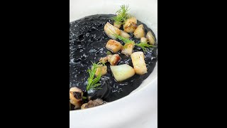 RISOTTO AL NERO DI SEPPIA SUPER CREMOSO Shorts [upl. by Teirrah]