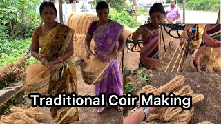 Traditional Coir Making Madurai Tamilnadu [upl. by Livy]