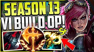 NEW VI BUILD TURNS HER INTO A S CARRY BEAST👌 62 WR BUILD✅  Vi Guide S13 League of Legends [upl. by Lesly154]