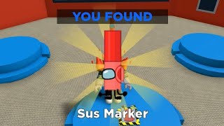 How to get SUS marker in FIND THE MARKERS Roblox  UPDATED 2024 [upl. by Orvan]