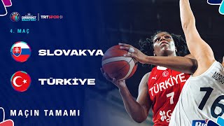 Maçın Tamamı  Slovakya  Türkiye quotAvrupa Kadınlar Basketbol Şampiyonası Elemeleriquot [upl. by Alston]