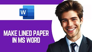 How To Make Lined Paper In Ms Word [upl. by Crista]