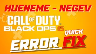 hueneme negev ERROR FIX in black ops 6 [upl. by Ermin]