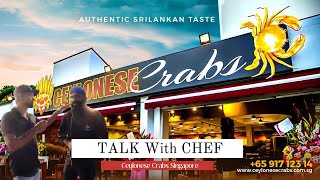 Talk with chef  Ceylonese Singapore [upl. by Elok]