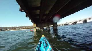 under the old Jamestown Bridge remnant 06MARCH2010 [upl. by Atsilac]