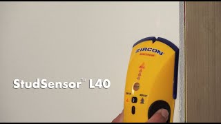 Zircon StudSensor L40 Edge Finding Stud Finder [upl. by Lemrac672]