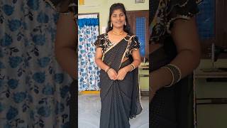 Miru black lovers aa 🖤😜ytshorts saree black fashionoutfit blosedesigns [upl. by Sparrow]