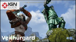 God of War  Veithurgard  Hammer Fall Walkthrough [upl. by Adlesirk]