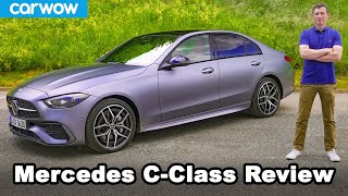 Mercedes CClass 2021 review  SClass luxury for less [upl. by Enomes]