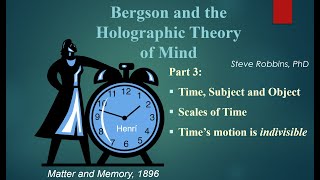 Bergsons Holographic Theory  3  Time scales subject and object Watch 3r newer version [upl. by Okoyik]